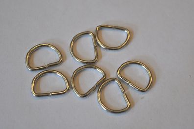 D-Ring 12 mm silber
