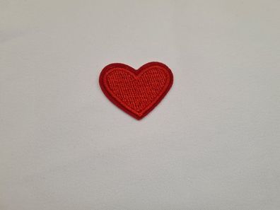 Applikation/Bügelbild Herz Rot 3,5cm breit