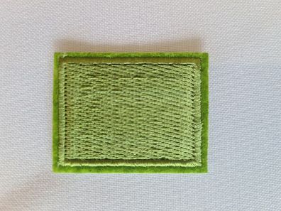 Applikation/Bügelbild Rechteck 3 x 4 cm grün