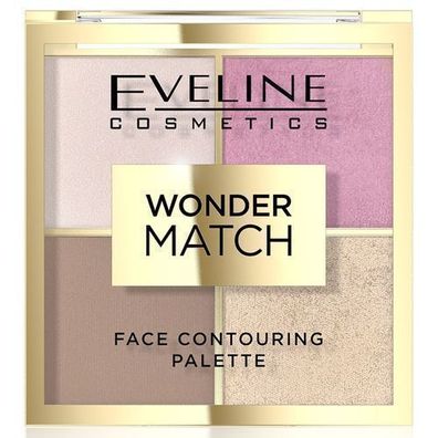 Eveline Cosmetics Wonder Match Kontur Palette 01, 10g - Perfekte Gesichtskonture