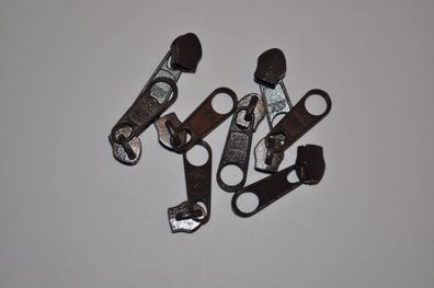Schieber/Zipper 5 mm Reißverschluss dunkelbraun