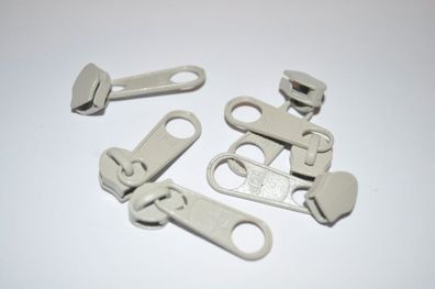 Schieber/Zipper 5 mm Reißverschluss sand