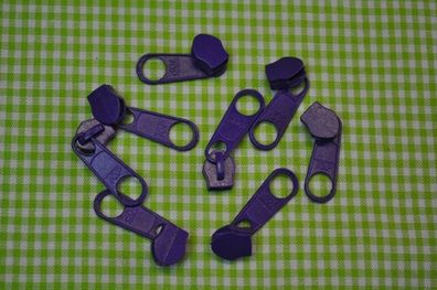 Schieber/Zipper 5 mm Reißverschluss lila