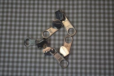 Schieber/Zipper 5 mm Reißverschluss Gold