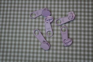 Schieber/Zipper 5 mm Reißverschluss flieder