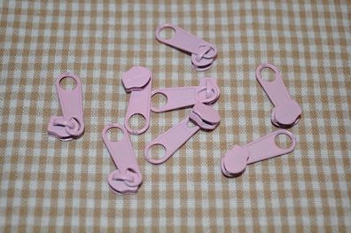 Schieber/Zipper 3 mm Reißverschluss hellrosa