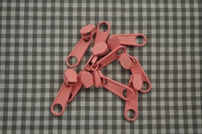 Schieber/Zipper 3 mm Reißverschluss altrosa