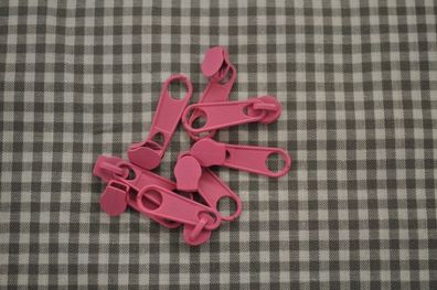 Schieber/Zipper 3 mm Reißverschluss rosa