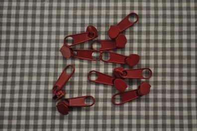 Schieber/Zipper 3 mm Reißverschluss weinrot