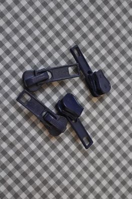 Schieber/Zipper 5 mm grob Reißverschluss marine