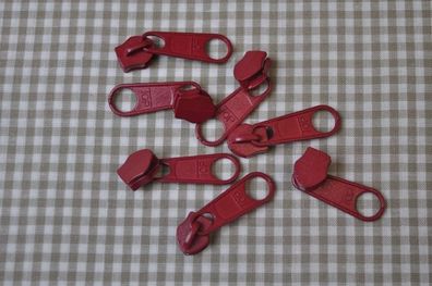 Schieber/Zipper 5 mm Reißverschluss rubinrot