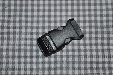 Steckschnalle 15 mm schwarz