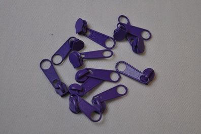 Schieber/Zipper 3 mm Reißverschluss lila