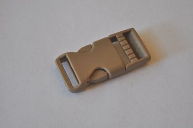 Steckschnalle 15 mm hellbraun