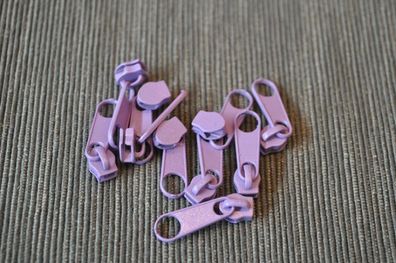 Schieber/Zipper 3 mm Reißverschluss dunkel flieder