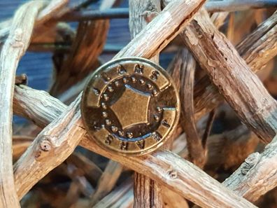 Jeansknopf 17mm gold 6