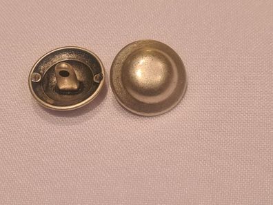 Knopf 18mm Öse Metall Ufo Silber Matt