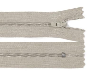 Reißverschluss nicht teilbar 18 cm Grau
