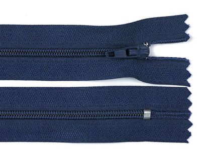 Reißverschluss nicht teilbar 18 cm Dunkelblau