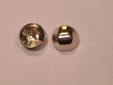 Knopf 18mm Öse Tracht Kuppel Silber