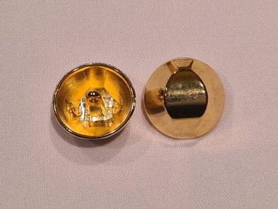 Knopf 23mm Öse Tracht Kuppel Gold