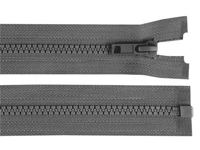 Reißverschluss 45 cm Grob 5mm Mittelgrau