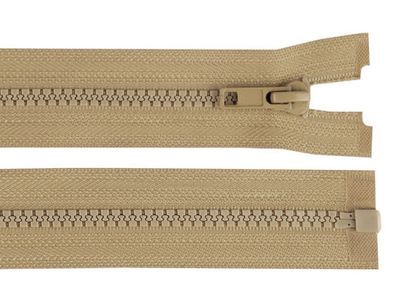 Reißverschluss 50 cm Grob 5mm Naturbraun