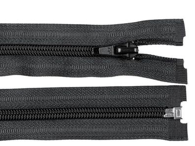 Reißverschluss 50 cm Spirale 5mm Schwarz