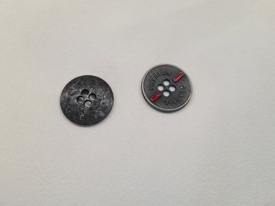 Knopf 20mm 4-Loch Metall Classic Fashion Nickel