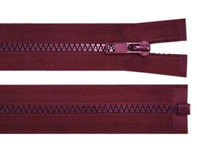 Reißverschluss 85 cm Grob 5mm Weinrot