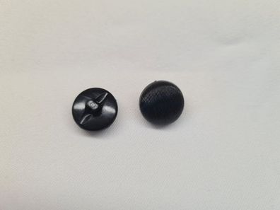 Knopf 13mm Öse Kuppelknopf mit rillen Schwarz