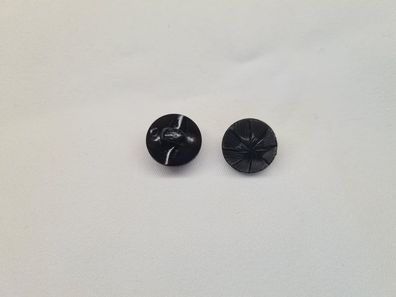 Knopf 15mm Öse Kuppel 8 Teile Schwarz