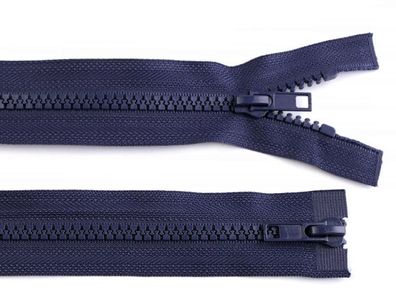Reißverschluss 95 cm Grob 5mm 2Wege Dkl. Blau