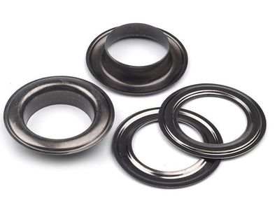 Ösen für Presse 10stk 22mm Hematit 3