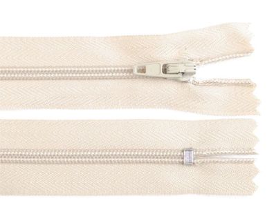 Reißverschluss nicht teilbar 18 cm Beige