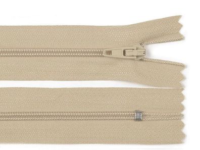Reißverschluss nicht teilbar 20 cm Creme