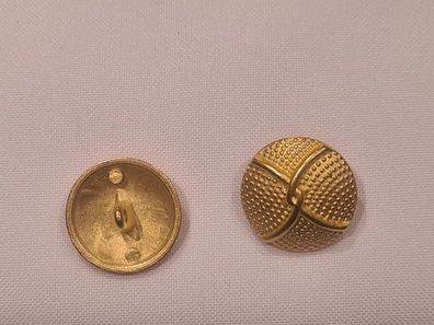 Knopf 20mm Öse Metall Rund mit Doppel-D Gold