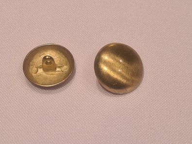 Knopf 18mm Öse Metall Uniform Altgold