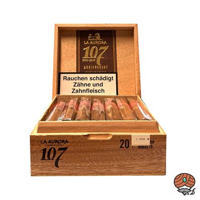 La Aurora 107 Anniversary Robusto Zigarren 20er Kiste