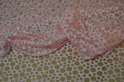 Baumwoll/Polyester Jersey Burnoit Dot Rosa