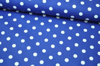 Baumwolle Big Dots by Poppy royalblau