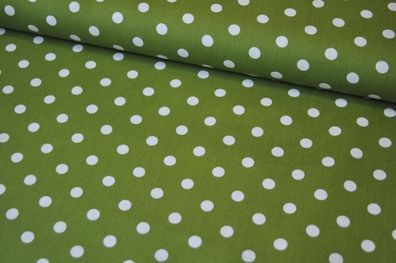 Baumwolle Big Dots by Poppy grasgrün