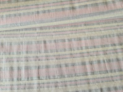 Baumwolle Blusen Streifen gewebt Creme/Rosa
