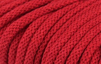 Baumwoll Kordel 6mm rot