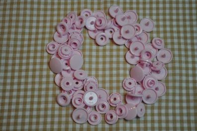 30 Baby Snaps T5 Farbe B18 Pastel Pink (babyrosa)