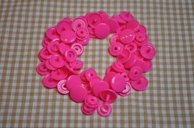 30 Baby Snaps T5 Farbe B47 neon Pink