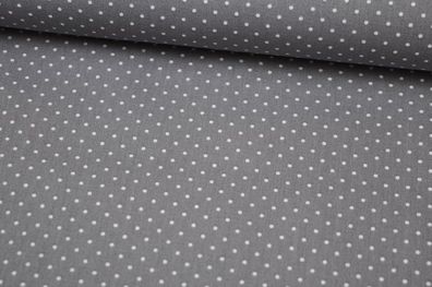 Baumwolle Small Dots by Poppy hellgrau