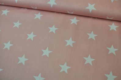 Baumwolle Stars by Poppy hellrosa