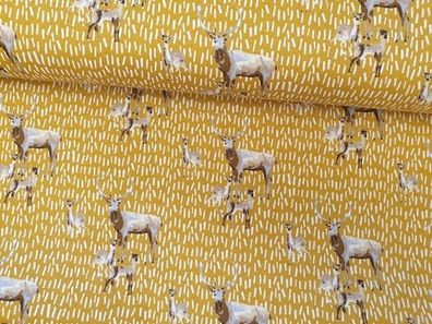 Canvas Deer Family by Poppy Senf