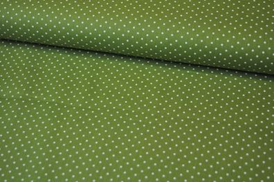 Baumwolle Small Dots by Poppy grasgrün